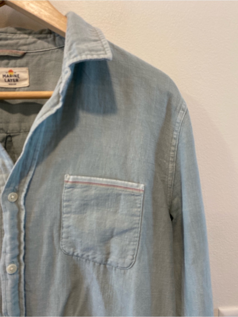 Marine Layer women’s Jane relaxed shirt size medium lignt green - Picture 5 of 10
